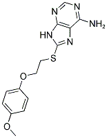 8-([2-(4-METHOXYPHENOXY)ETHYL]THIO)-9H-PURIN-6-AMINE Struktur