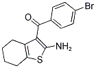 (2-AMINO-4,5,6,7-TETRAHYDRO-1-BENZOTHIEN-3-YL)(4-BROMOPHENYL)METHANONE Struktur