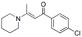 1-(4-CHLOROPHENYL)-3-(1-PIPERIDINYL)-2-BUTEN-1-ONE Struktur