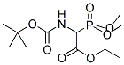 N-BOC-ETHYL-2-(DIMETHYLPHOSPHONO)-GLYCINATE Struktur