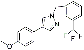 4-(4-METHOXYPHENYL)-1-(3-(TRIFLUOROMETHYL)BENZYL)-1H-PYRAZOLE Struktur