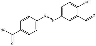 4-[(Z)-2-(3-FORMYL-4-HYDROXYPHENYL)DIAZENYL]BENZENECARBOXYLIC ACID Struktur