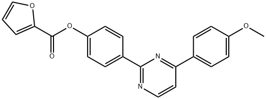 4-[4-(4-METHOXYPHENYL)-2-PYRIMIDINYL]PHENYL 2-FUROATE Struktur