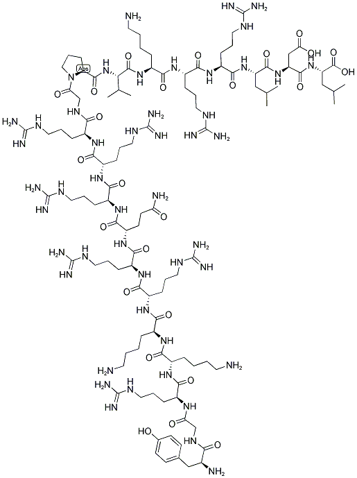 CDK2/CYCLIN INHIBITORY PEPTIDE II Struktur