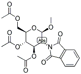 METHYL 2-DEOXY-2-N-PHTHALIMIDO-3,4,6-TRI-O-ACETYL-B-D-GLUCOPYRANOSIDE Struktur