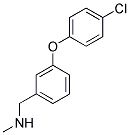 ([3-(4-CHLOROPHENOXY)PHENYL]METHYL)METHYLAMINE Struktur