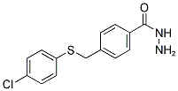 4-(4-CHLORO-PHENYLSULFANYLMETHYL)-BENZOIC ACID HYDRAZIDE Struktur