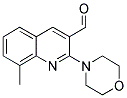 8-METHYL-2-(4-MORPHOLINYL)-3-QUINOLINECARBALDEHYDE Struktur