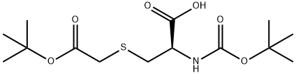 2-[(TERT-BUTOXYCARBONYL)AMINO]-3-([2-(TERT-BUTOXY)-2-OXOETHYL]SULFANYL)PROPANOIC ACID Struktur