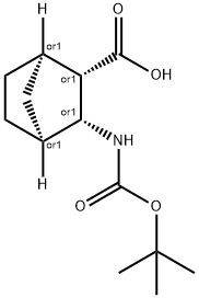 BOC-3-EXO-AMINOBICYCLO[2.2.1]HEPTANE-2-EXO-CARBOXYLIC ACID Struktur