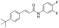 3-[4-(TERT-BUTYL)PHENYL]-N-(3,4-DIFLUOROPHENYL)ACRYLAMIDE Struktur