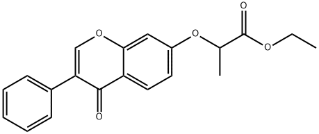 ETHYL 2-[(4-OXO-3-PHENYL-4H-CHROMEN-7-YL)OXY]PROPIONATE Struktur