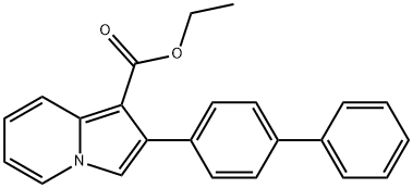 ETHYL 2-[1,1'-BIPHENYL]-4-YL-1-INDOLIZINECARBOXYLATE Struktur