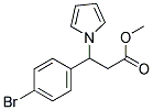 METHYL 3-(4-BROMOPHENYL)-3-(1H-PYRROL-1-YL)PROPANOATE Struktur