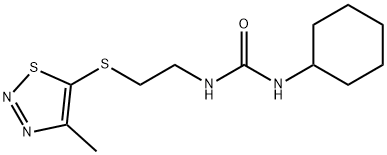 N-CYCLOHEXYL-N'-(2-[(4-METHYL-1,2,3-THIADIAZOL-5-YL)SULFANYL]ETHYL)UREA Struktur