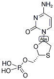 (-)-BETA-L-2',3'-DIDEOXY-3'-THIACYTIDINE MONOPHOSPHATE Struktur