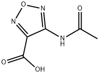 4-(ACETYLAMINO)-1,2,5-OXADIAZOLE-3-CARBOXYLIC ACID Struktur