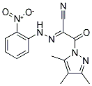 2-[(E)-2-(2-NITROPHENYL)HYDRAZONO]-3-OXO-3-(3,4,5-TRIMETHYL-1H-PYRAZOL-1-YL)PROPANENITRILE Struktur