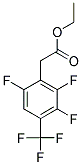 2,3,6-TRIFLUORO-4-(TRIFLUOROMETHYL)PHENYLACETIC ACID ETHYL ESTER Struktur