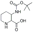 3-TERT-BUTOXYCARBONYLAMINO-PIPERIDINE-2-CARBOXYLIC ACID Struktur