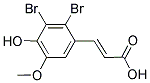 2,3-DIBROMO-4-HYDROXY-5-METHOXYCINNAMIC ACID Struktur