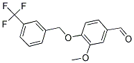 3-METHOXY-4-([3-(TRIFLUOROMETHYL)BENZYL]OXY)BENZENECARBALDEHYDE Struktur