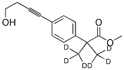 4-(4-HYDROXY-1-BUTYNL)-A,A-DI-(METHYL-D3)-BENZENEACETIC ACID, METHYL ESTER Struktur