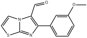 6-(3-METHOXY-PHENYL)-IMIDAZO[2,1-B]THIAZOLE-5-CARBALDEHYDE Struktur