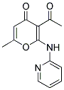 3-ACETYL-6-METHYL-2-(PYRIDIN-2-YLAMINO)-PYRAN-4-ONE Struktur