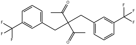 3,3-BIS[3-(TRIFLUOROMETHYL)BENZYL]-2,4-PENTANEDIONE Struktur