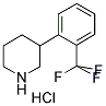 3-(2-(TRIFLUOROMETHYL)PHENYL)PIPERIDINE HYDROCHLORIDE Struktur