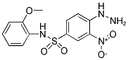 4-HYDRAZINO-N-(2-METHOXY-PHENYL)-3-NITRO-BENZENESULFONAMIDE Struktur