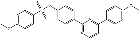 4-[4-(4-METHOXYPHENYL)-2-PYRIMIDINYL]PHENYL 4-METHOXYBENZENESULFONATE Struktur