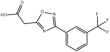 2-(3-[3-(TRIFLUOROMETHYL)PHENYL]-1,2,4-OXADIAZOL-5-YL)ACETIC ACID Struktur