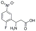 3-AMINO-3-(2-FLUORO-5-NITRO-PHENYL)-PROPIONIC ACID Struktur