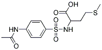 2-(([4-(ACETYLAMINO)PHENYL]SULFONYL)AMINO)-4-(METHYLTHIO)BUTANOIC ACID Struktur