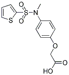 (4-[METHYL-(THIOPHENE-2-SULFONYL)-AMINO]-PHENOXY)-ACETIC ACID Struktur