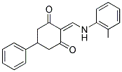 2-{[(2-METHYLPHENYL)AMINO]METHYLENE}-5-PHENYLCYCLOHEXANE-1,3-DIONE Struktur