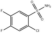 2-CHLORO-4,5-DIFLUOROBENZENESULFONAMIDE Struktur