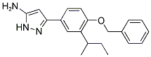 3-[4-(BENZYLOXY)-3-SEC-BUTYLPHENYL]-1H-PYRAZOL-5-AMINE Struktur