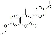 7-ETHOXY-3(4'-METHOXYPHENYL)-4-METHYL COUMARIN Struktur