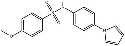 4-METHOXY-N-[4-(1H-PYRROL-1-YL)PHENYL]BENZENESULFONAMIDE Struktur