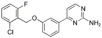 4-(3-[(2-CHLORO-6-FLUOROBENZYL)OXY]PHENYL)-2-PYRIMIDINAMINE Struktur