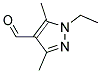 1-ETHYL-3,5-DIMETHYL-1H-PYRAZOLE-4-CARBALDEHYDE Struktur