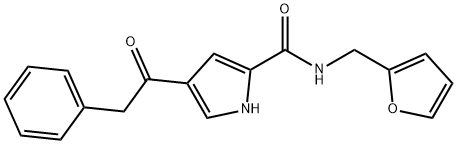 N-(2-FURYLMETHYL)-4-(2-PHENYLACETYL)-1H-PYRROLE-2-CARBOXAMIDE Struktur