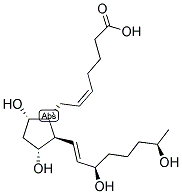 15(R),19(R)-HYDROXY PROSTAGLANDIN F2ALPHA Struktur