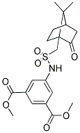 METHYL 5-((((7,7-DIMETHYL-2-OXOBICYCLO[2.2.1]HEPTYL)METHYL)SULFONYL)AMINO)-3-(METHOXYCARBONYL)BENZOATE Struktur