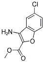 3-AMINO-5-CHLORO-BENZOFURAN-2-CARBOXYLIC ACID METHYL ESTER Struktur