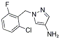 1-(2-CHLORO-6-FLUORO-BENZYL)-1 H-PYRAZOL-4-YLAMINE Struktur