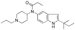 N-[2-(1,1-DIMETHYLPROPYL)-1H-INDOL-5-YL]-N-(1-PROPYLPIPERIDIN-4-YL)PROPANAMIDE Struktur